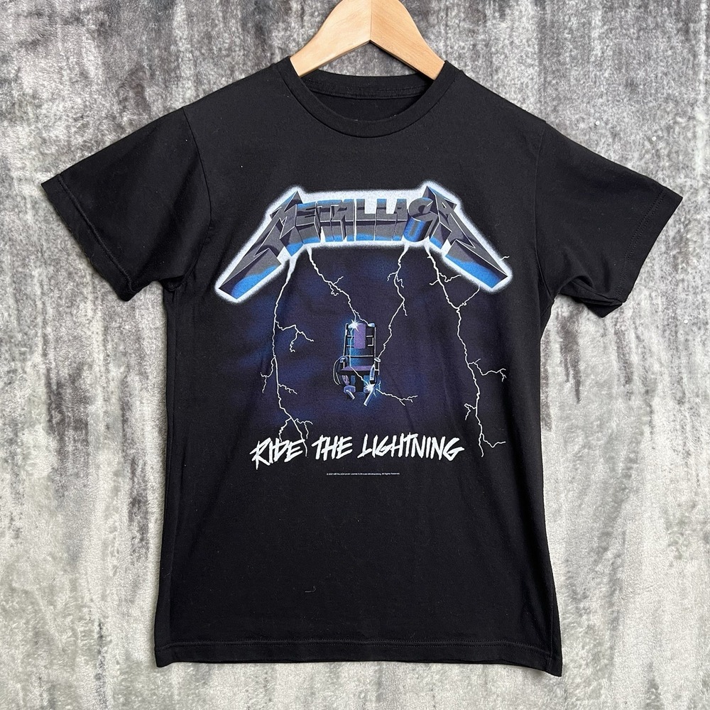 Vintage Y2K Metallica Ride The Lightning Shirt Sz M Bravado Band Concert 2007